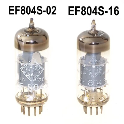 Paar Telefunken EF804S / Metrix geprüft / tested /  Gut  /  Good  (B-02+16)