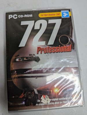 NEW 727 PROFESSIONAL Pc Cd Rom Add-On Expansion Flight Simulator FS 2002 