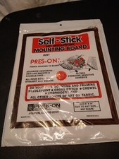 Self-Stick Art Needlework 8"x 10" MOUNTING BOARD Pres-On Fabric Hi-Tack Adhesive