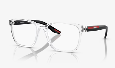 New Prada Reading Glasses VPS 06P 2AZ-1O1 57-18 145 Crystal Black