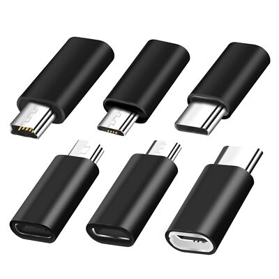 YRIKE USB-C Adapter Set (6 Stück)   Mini USB & Micro USB auf USB-C