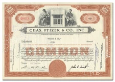 Chas. Pfizer & Co., Inc. Stock Certificate