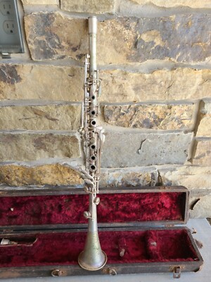 VINTAGE ELKHART INDIANA CAVALIER METAL CLARINET | eBay