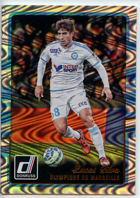 2016-17 Donruss Soccer SWIRLORAMA Parallel #60 Lucas Silva - Marseille