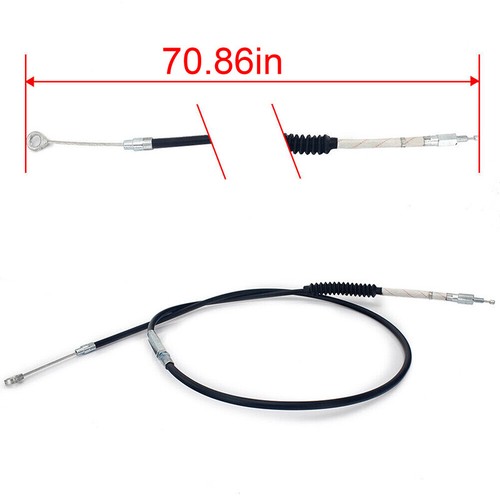 70" Black Clutch Cable Wires Line For Harley Road King Softail Sportster Dyna - Bild 4 von 12