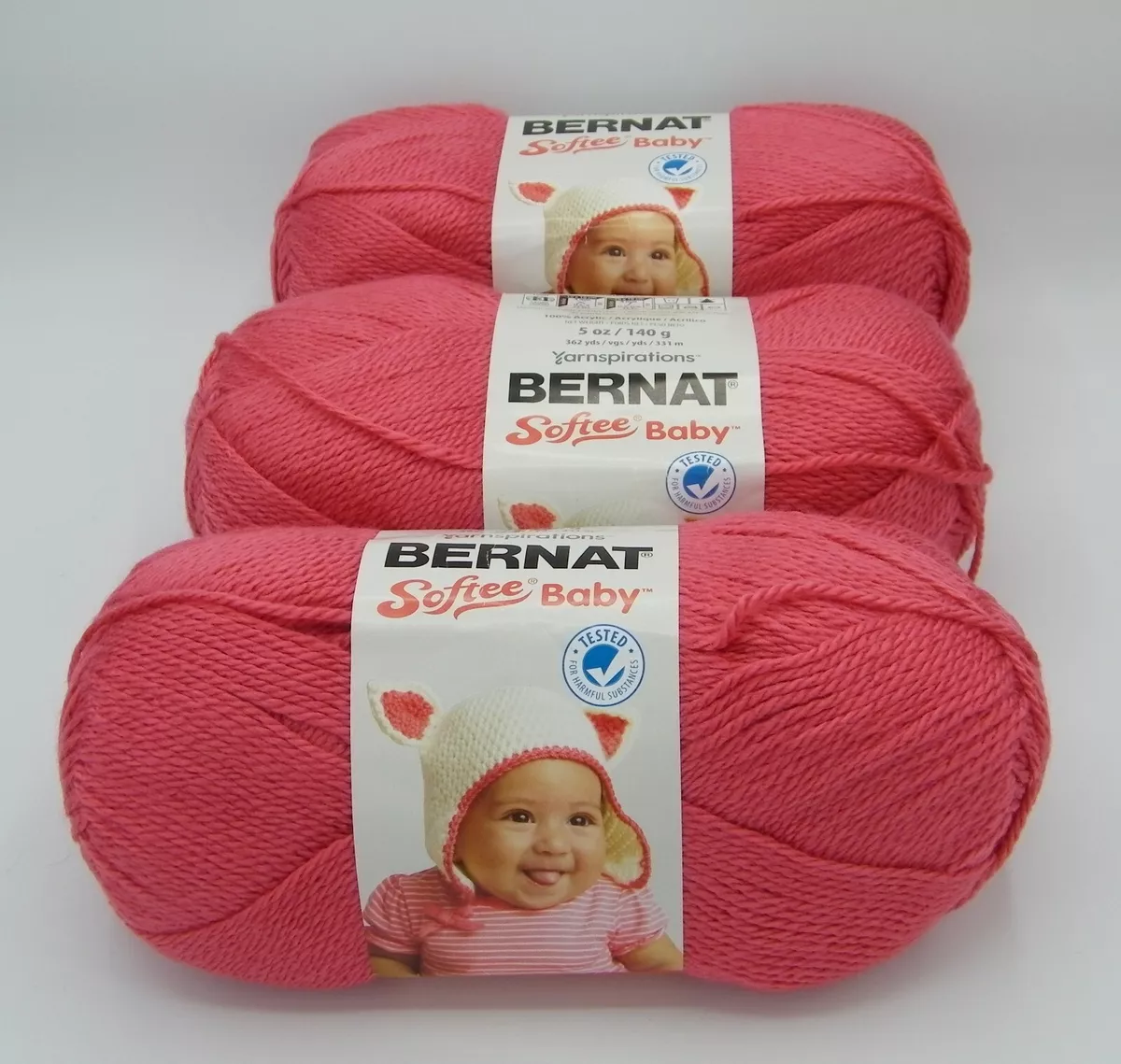 Bernat Softee Baby Yarn - Soft Red