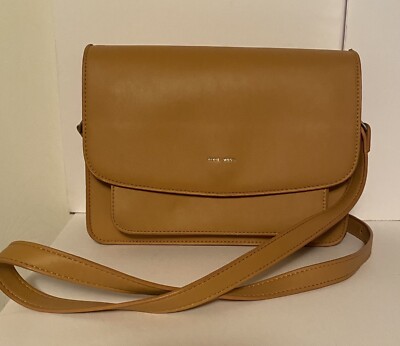 Pixie Mood Zoe Crossbody Vegan Faux Leather Bag Tan Beige Casual