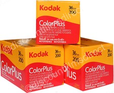 3 x KODAK COLOR PLUS 200 35mm 36exp CHEAP COLOUR PRINT -  POST FREE