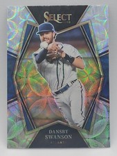 2022 Panini Select Dansby Swanson Premier Level Scope Prizm #130 Braves