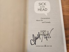 Judd Apatow SIGNED Sick In The Head Life Comedy 2015 First Edition Hardcover COA