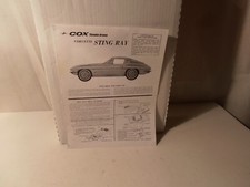 Cox Thimble-Drome Corvette Sting Ray Manual- ...
