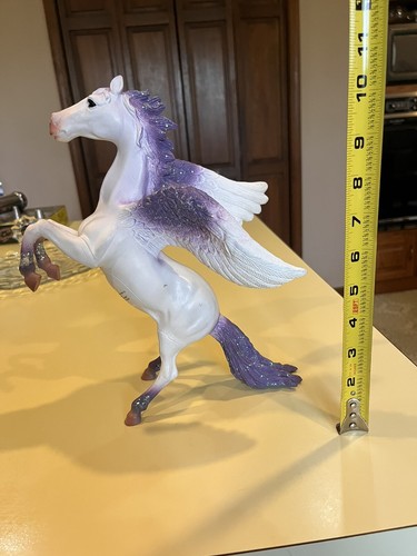 Creatology Pegasus Horse White Soft Rubber w/ Glitter Accents 12" Action Figure - Picture 6 of 6