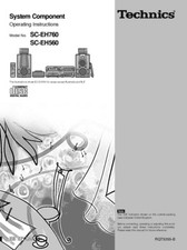 Technics SC-EH560 SA-EH560 SA-EH560 SL-EH560 RS-EH760 Manuale del proprietario Ristampa