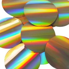 Sequin Round 70mm Gold Lazersheen Reflective Metallic. Made in USA
