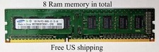 Samsung 1GB 1RX8 PC3 8500U Server Ram Memory Module Lot of 8
