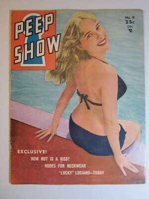 Peep Show Vol. 1 #9, July/August 1952, VG/FN  Large Format Pin-up Magazine!