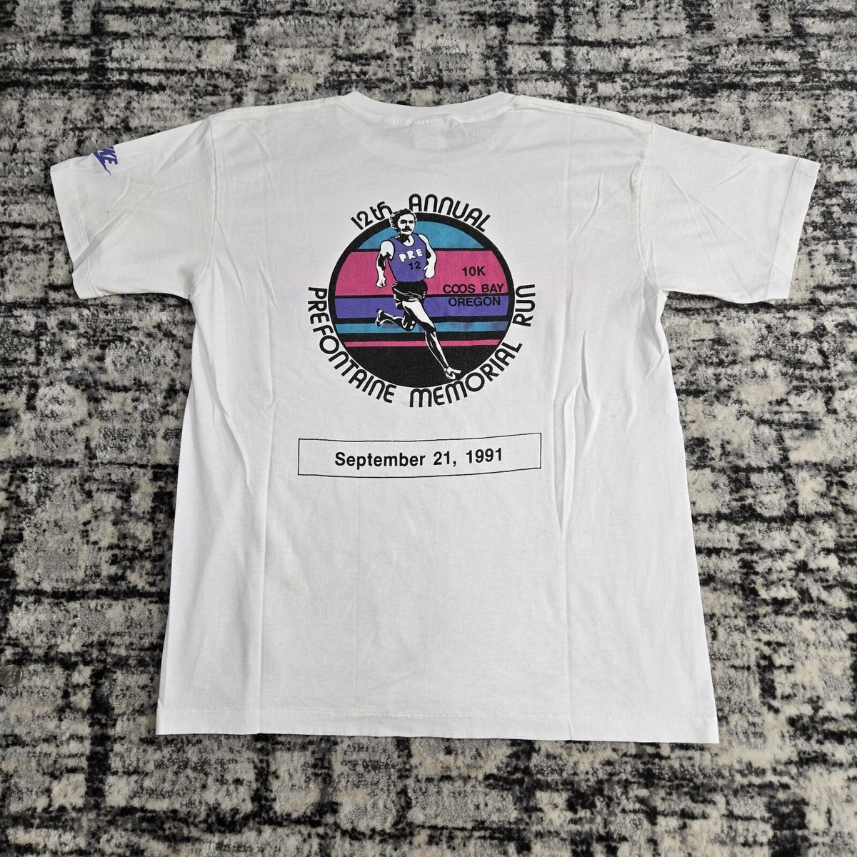 博物館級スペシャルヴィンテージ　プリフォンティーン　オレゴンTシャツ Vintage Nike 1991 Prefontaine 10k Memorial Run Shirt Medium