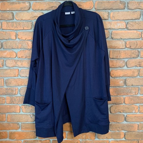 Jacket Other By Chicos In Blue, Size: L main image 1