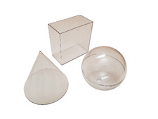 Plastic Clear Shapes Volume Relationship Set Teaching