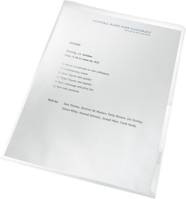 Leitz A4 File Folders, Pack of 25, Non Toxic Plastic, Embossed Mat Surface, 140 