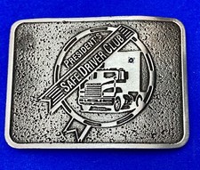 Presidents Group, Safe Driver Club Semi Big Rig Transportation belt buckle