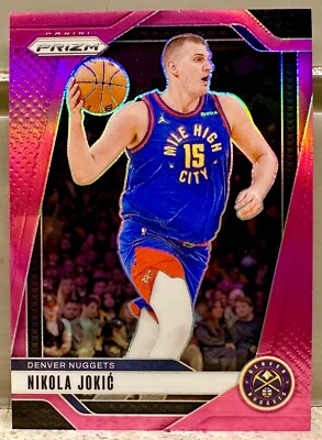 JERSEY NUMBER MATCH! 2024-25 Panini Prizm Pink Nikola Jokic 15/249! NUGGETS!