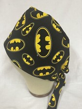Men/Women Surgical Scrub Cap Lined Comics Bat Very Cool 100 Cotton
