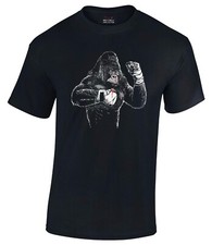 Boxing Gorilla Gym T-shirt Boxing Mens Gym Clothing Training Top Bodybuilding