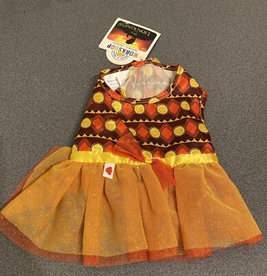 Build A Bear König der Löwen Kleid Nala Tutu Set orange Haustiere Disney Outfit neu mit Etikett