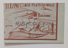 II ESPOSIZIONE FILATELICA SOCIALE D37 XV - Cartoncino Ant. Furlanetto