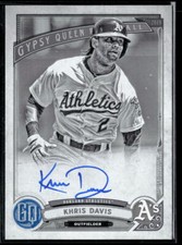 2019 Topps Gypsy Queen #GQA-KD Khris Davis  Autographs Black and White #/50