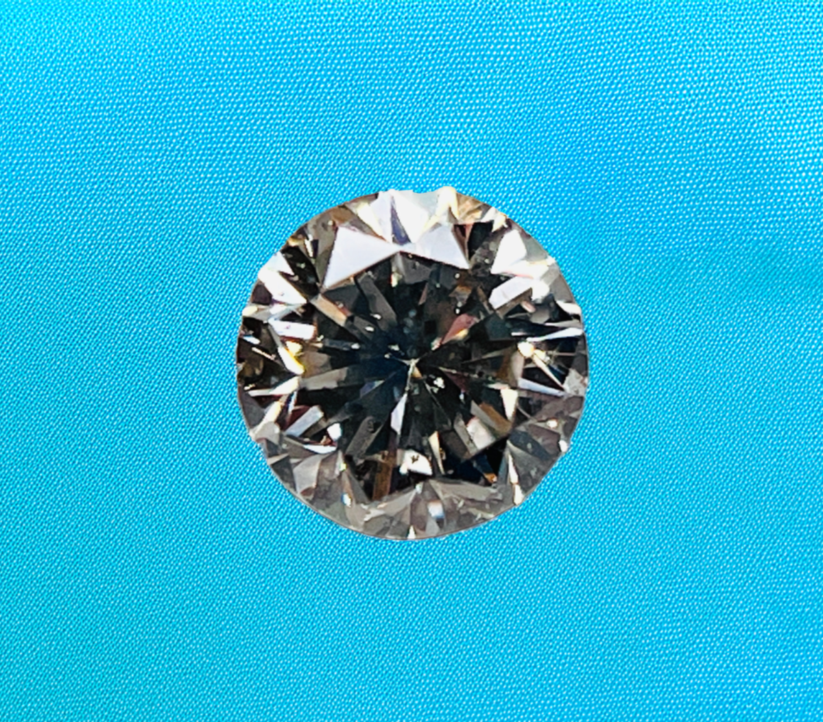 送料無料 G1950 オリジナルラグマットSanta Fe Diamond GIA Certified Round .57 Carat SI2 Loose Natural Earth Mined