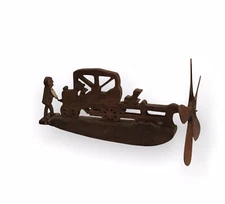 Vintage Carved Wood Folk Art Mechanical Whirligig