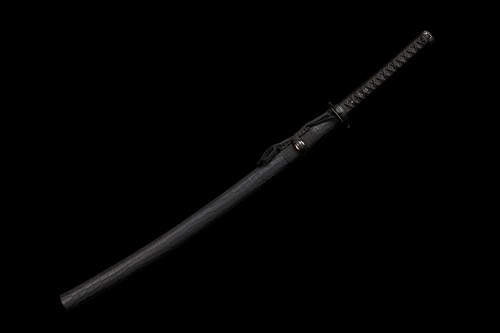 Australia All Black Katana Japanese Samurai Sharp Sword T10 Steel Blade Sharp