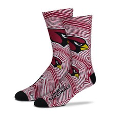 Zubaz by For Bare Feet NFL Youth Arizona Cardinals Zubified Dress Socks