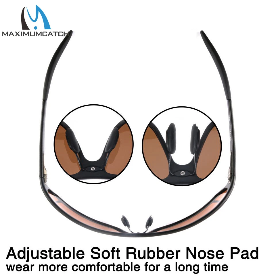 Gafas de sol polarizadas Maxcatch pesca con mosca marco de metal de titanio UV400 exterior Foto 3 de 4