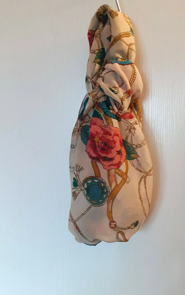 Foulard étole froissée en mousseline de Soie, blanc, à peindre ou à