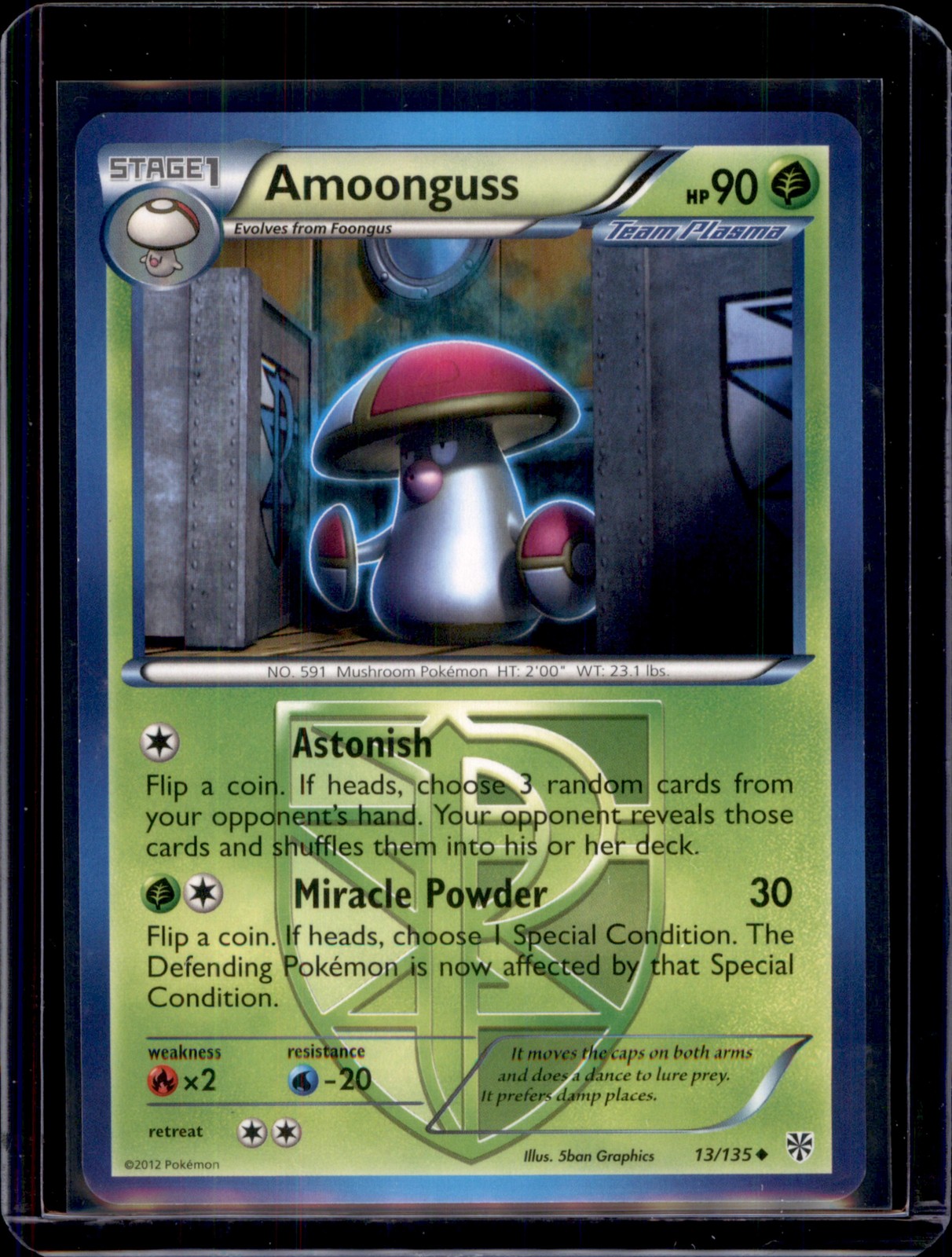Amoonguss (Team Plasma) Plasma Storm Pokémon 13/135 Uncommon NM+