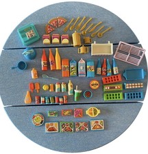 Barbie Dream Kitchen Accessories Food TV Dinner Eggs Mattel 1978 70s Retro Lot
