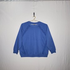 Torrid Sweatshirt Women 3X Fleece Crew Neck Lace Colbalt Blue NEW