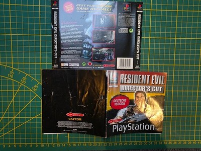 Resident Evil Directors Cut Manual & Back Insert ONLY Playstation PS1