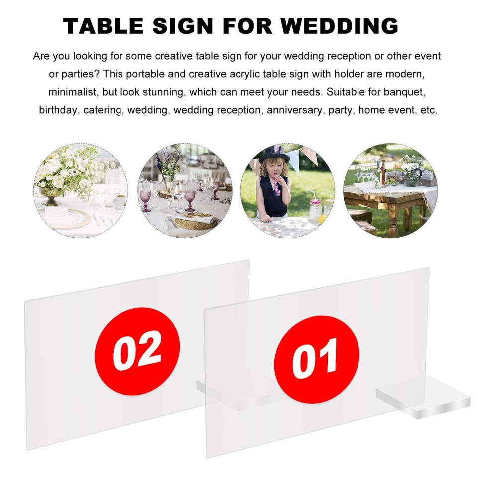 Reception Signing Table 12 Pcs Wedding Seating Sign Table Signs for Decorations Reception | eBay UK