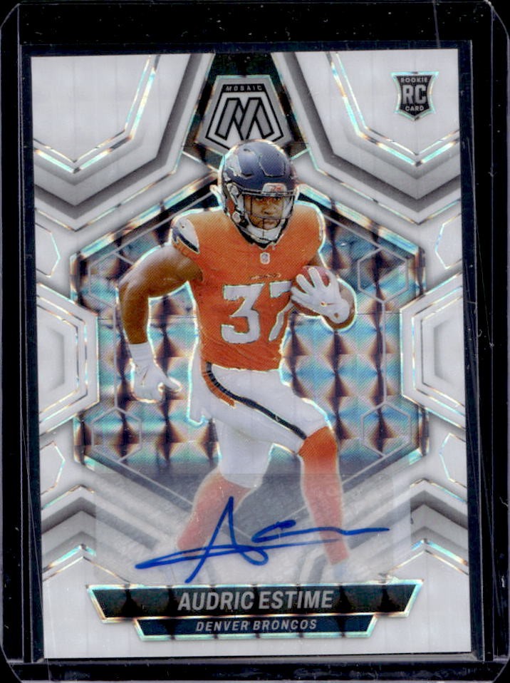 2024 Mosaic Audric Estime Rookie Auto Rookie #392 Broncos