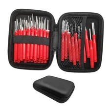 41PCS Terminal Removal Tool Kit, Electrical Wire Connector Pin Extractor Red