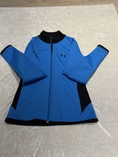 Under Armour Coldgear Full Zip Jacket Womens SIze SM Blue