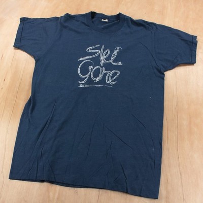 Gore Mountain New York ski t-shirt XL vtg 80s usa made single stitch skiing