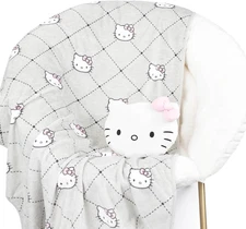 Jay Franco Hello Kitty Nogginz Set - 40 X 50 Inch Lightweight Travel Throw Blank