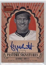 2013 Panini America's Pastime Signatures 18/75 George Brett #GB Auto HOF n8a