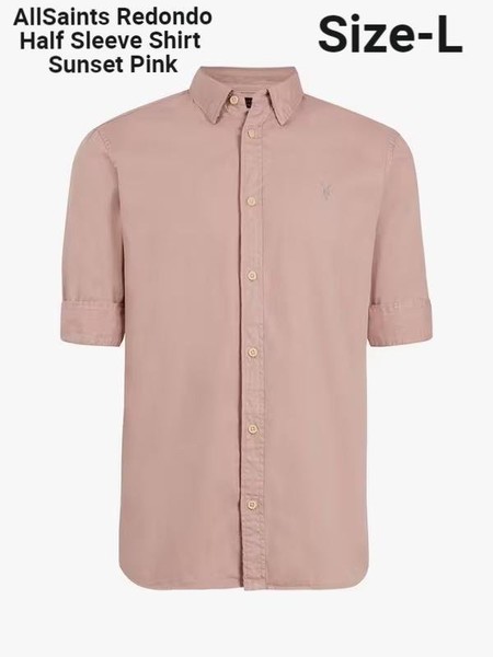 Men AllSaints Shirt Nude Cotton L