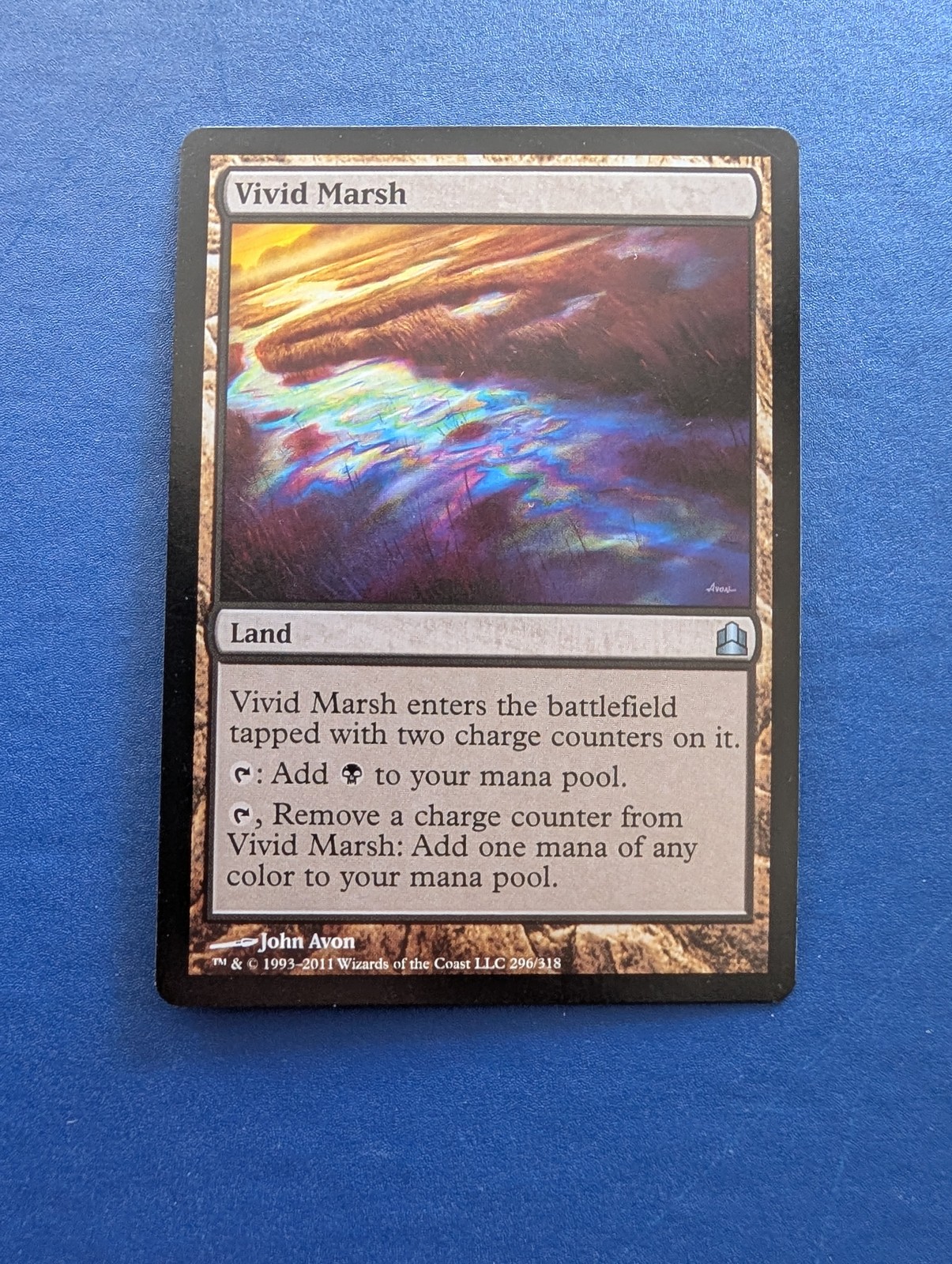 MTG Vivid Marsh: Commander #296 – NM